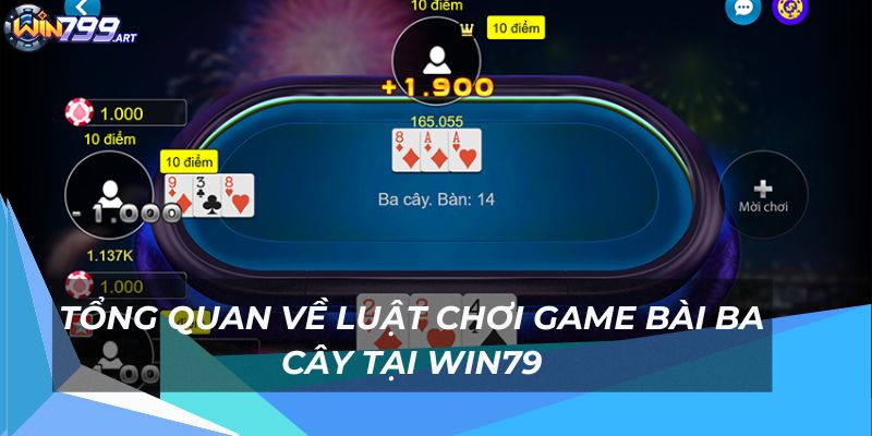 Luật cơ bản khi chơi game bài 3 lá